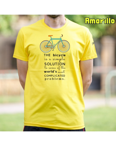 Bike The Solution - Camiseta Hombre Manga Corta