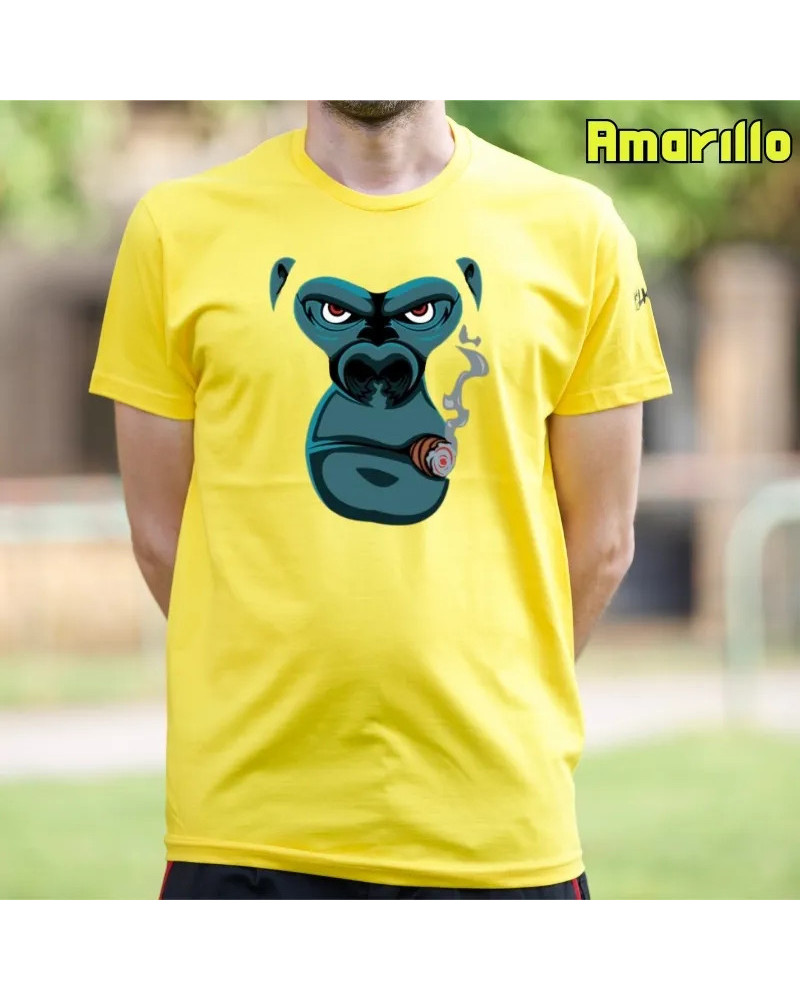 Camiseta Hombre Manga Corta - Smoking Gorilla