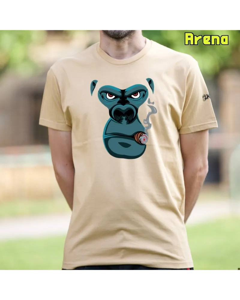 Camiseta Hombre Manga Corta - Smoking Gorilla