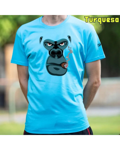Camiseta Hombre Manga Corta - Smoking Gorilla