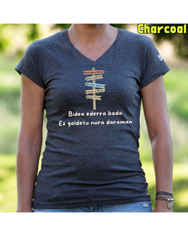 Emakumeen Kamiseta - Bide Errera Bada