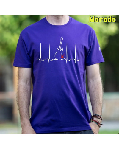 Camiseta Hombre Manga Corta - Latido Rock And Roll