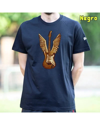 Camiseta Hombre Manga Corta - La Guitarra Te Da Alas