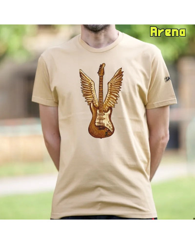 Camiseta Hombre Manga Corta - La Guitarra Te Da Alas