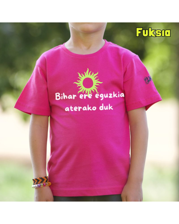 Haur Kamiseta - Bihar Ere Eguzkia Aterako Duk