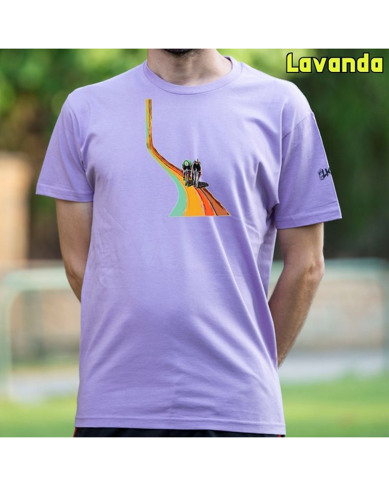 Camiseta Hombre Manga Corta - Cyclist Rainbow