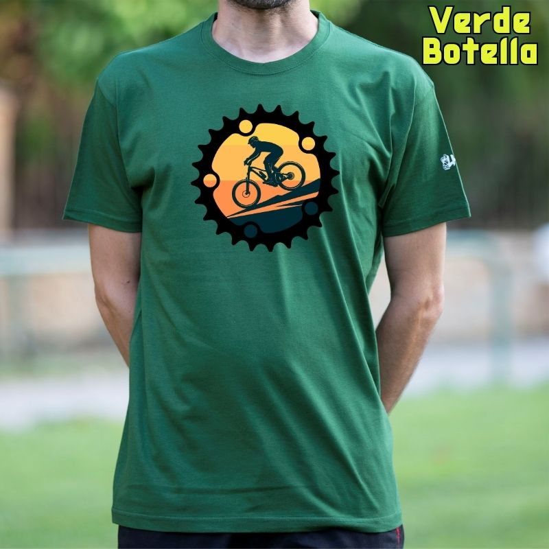 Bici Plato - Camiseta Hombre Manga Corta