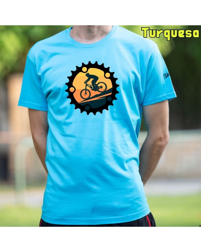 Bici Plato - Camiseta Hombre Manga Corta