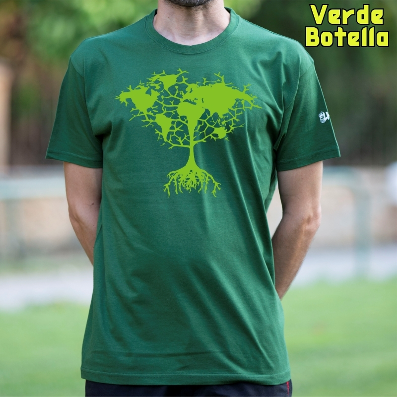 Arbol Tierra - Camiseta Hombre Manga Corta