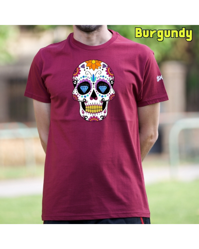 Camiseta Hombre Manga Corta - Mexican Skull