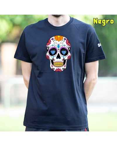 Camiseta Hombre Manga Corta - Mexican Skull