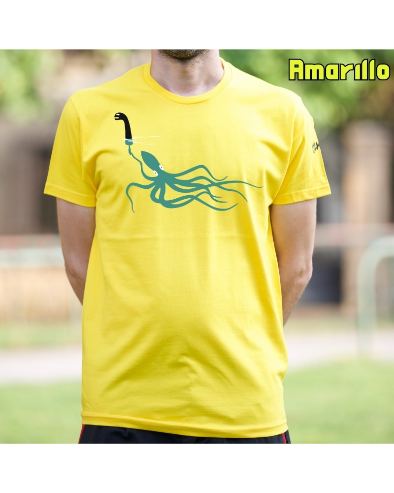 Camiseta Hombre Manga Corta - Pulpo Ness