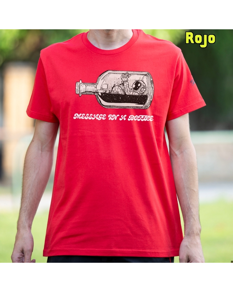 Camiseta Hombre Manga Corta - Message In A Bottle