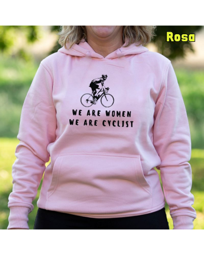 Sudadera mujer con capucha MUJER Y CICLISTA  La Kamiseta K Buskas