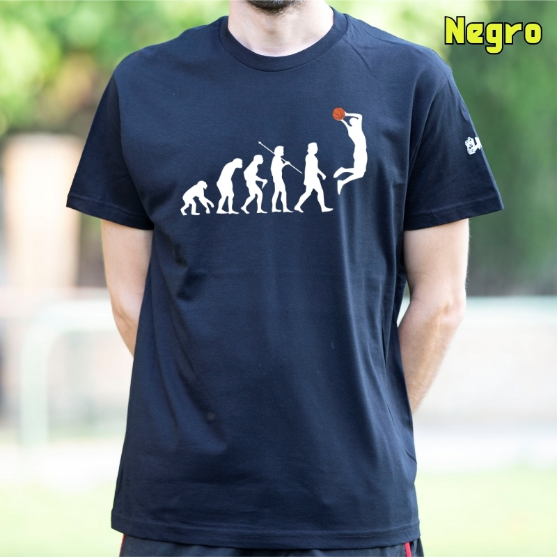 Basket Evolution - Camiseta Hombre Manga Corta