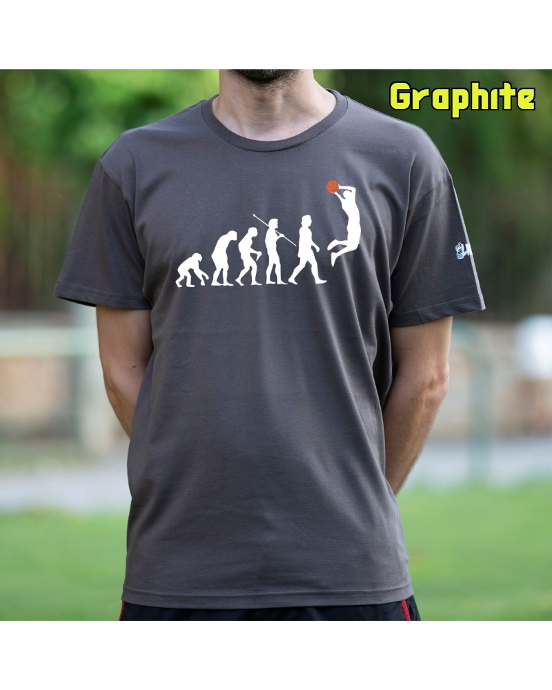 Basket Evolution - Camiseta Hombre Manga Corta
