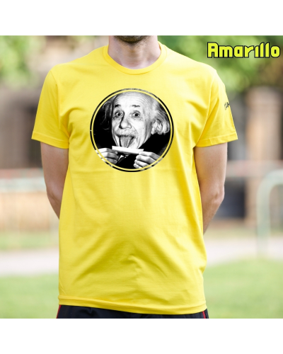 Camiseta Hombre Manga Corta - Einstein Porreta
