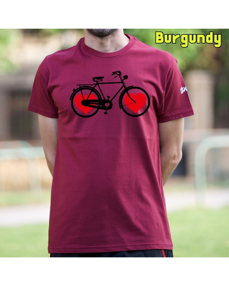 Camiseta Hombre Manga Corta - Bike Of Love
