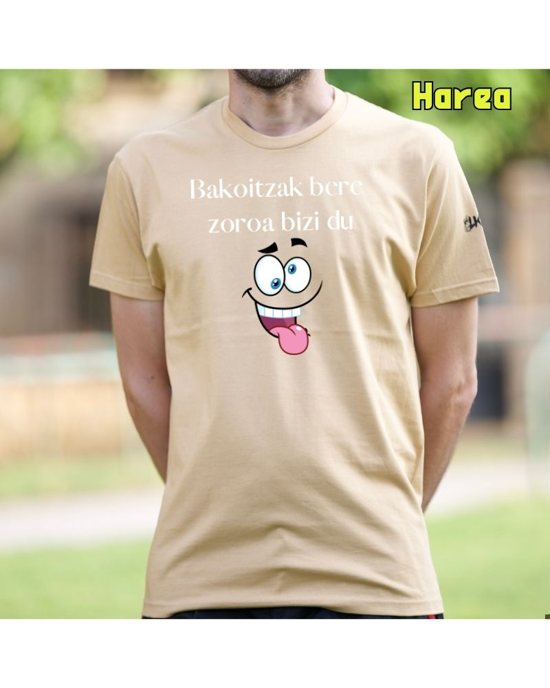 Bakoitzak Bere Zoroz Bizi Du - Gizonezkoen Kamiseta