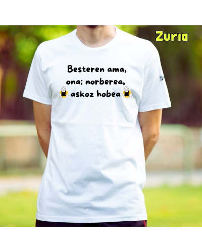 Gizonezkoen Kamiseta - Besteren  Ama Ona Norberea
