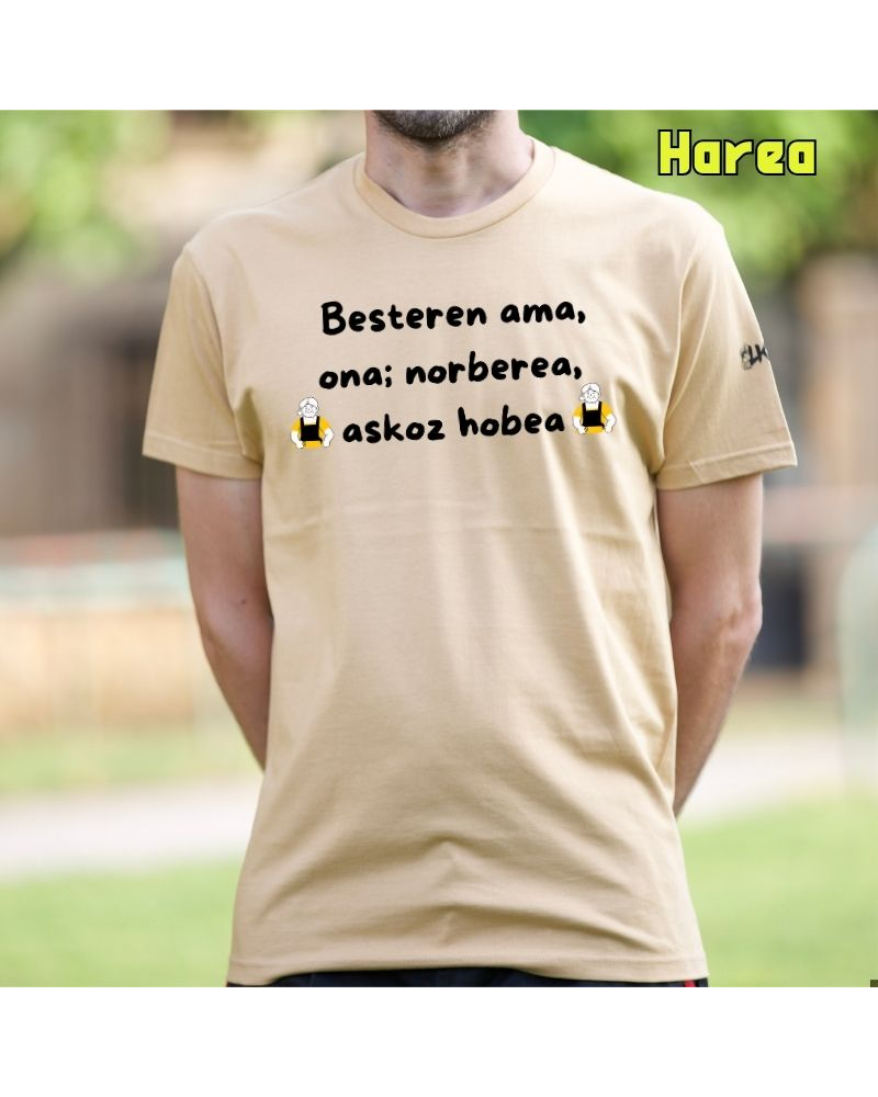 Gizonezkoen Kamiseta - Besteren  Ama Ona Norberea