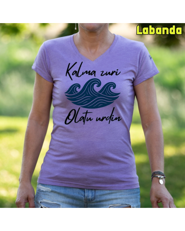EmakumeKamiseta-Kalma Zuri Labanda