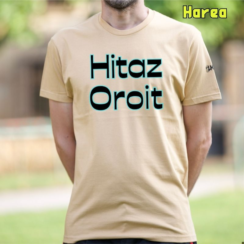 Gizonezkoen Kamiseta - Hitaz Oroit