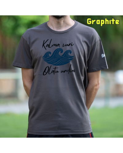 GizonKamiseta-Kalma Zuri Graphite