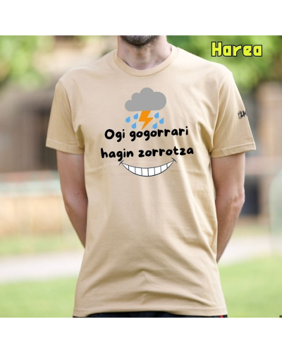 Gizonezkoen Kamiseta - Ogi Gogorrari Hagin Zorrotza