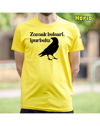 Gizonezkoen Kamiseta - Zozoak Belari Ipurbeltz