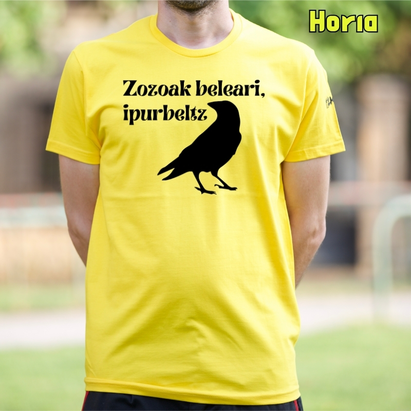 Gizonezkoen Kamiseta - Zozoak Belari Ipurbeltz