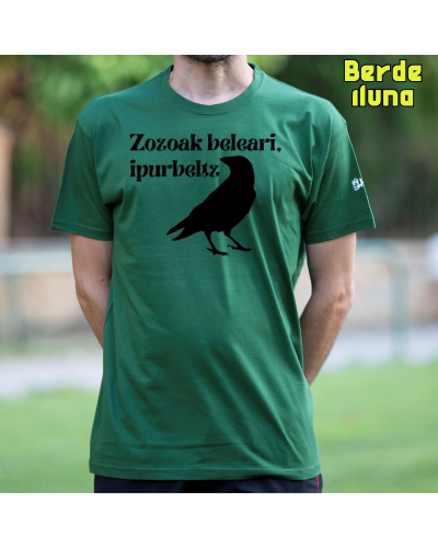 Gizonezkoen Kamiseta - Zozoak Belari Ipurbeltz