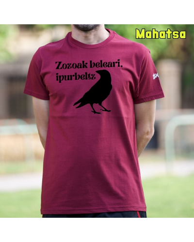 Gizonezkoen Kamiseta - Zozoak Belari Ipurbeltz