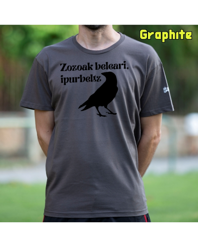 Gizonezkoen Kamiseta - Zozoak Belari Ipurbeltz