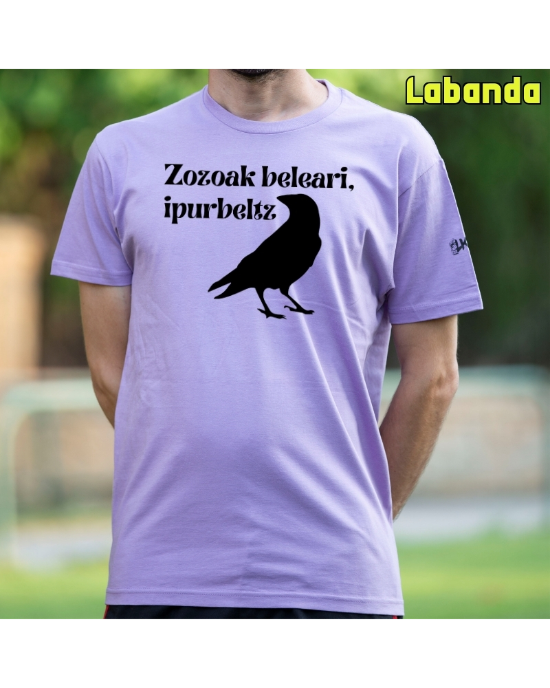 Gizonezkoen Kamiseta - Zozoak Belari Ipurbeltz