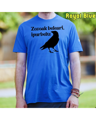 Gizonezkoen Kamiseta - Zozoak Belari Ipurbeltz