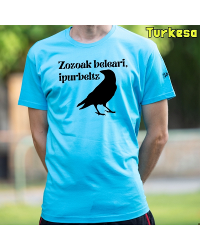 Gizonezkoen Kamiseta - Zozoak Belari Ipurbeltz