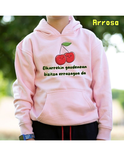 Haurren jertsea kaputxarekin - Elkarrekin Gaudenean Bizitza Errazagoa