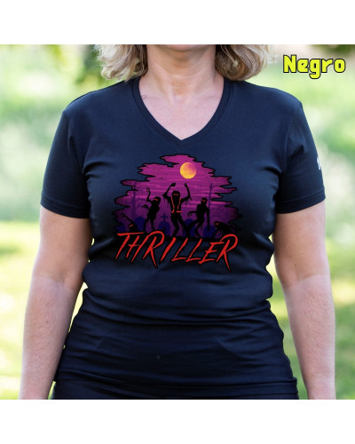 Camiseta Mujer Thriller - manga corta