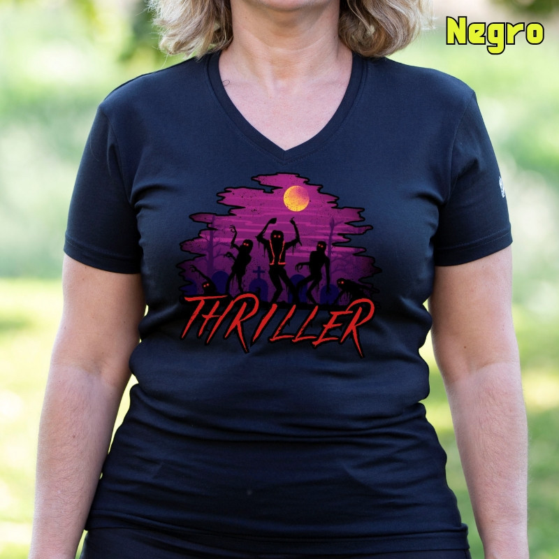 Thriller - Camiseta Mujer  Manga Corta