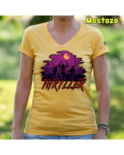 Camiseta Mujer Thriller - manga corta