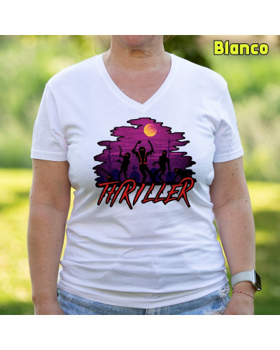 Thriller - Camiseta Mujer  Manga Corta