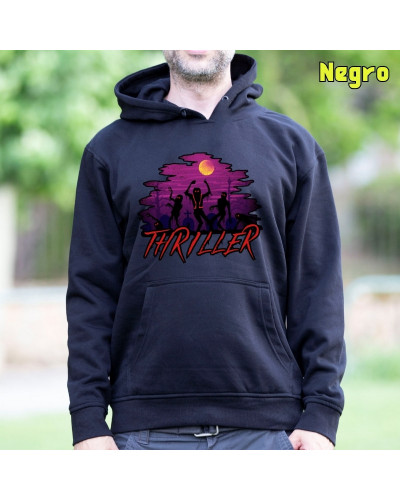 Sudadera hombre con capucha Thiller  La Kamiseta K Buskas