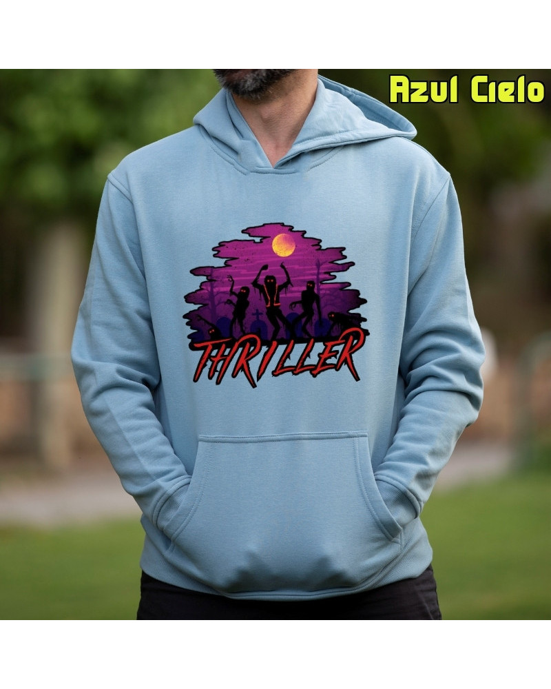 Sudadera hombre con capucha Thiller  La Kamiseta K Buskas