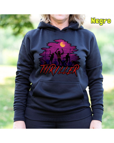 Sudadera mujer con capucha Thiller  La Kamiseta K Buskas