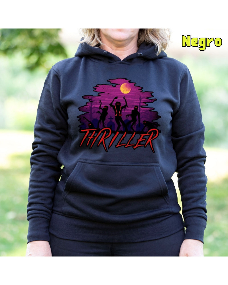 Sudadera mujer con capucha Thiller  La Kamiseta K Buskas