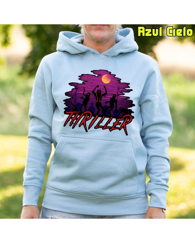 Sudadera mujer con capucha Thiller  La Kamiseta K Buskas