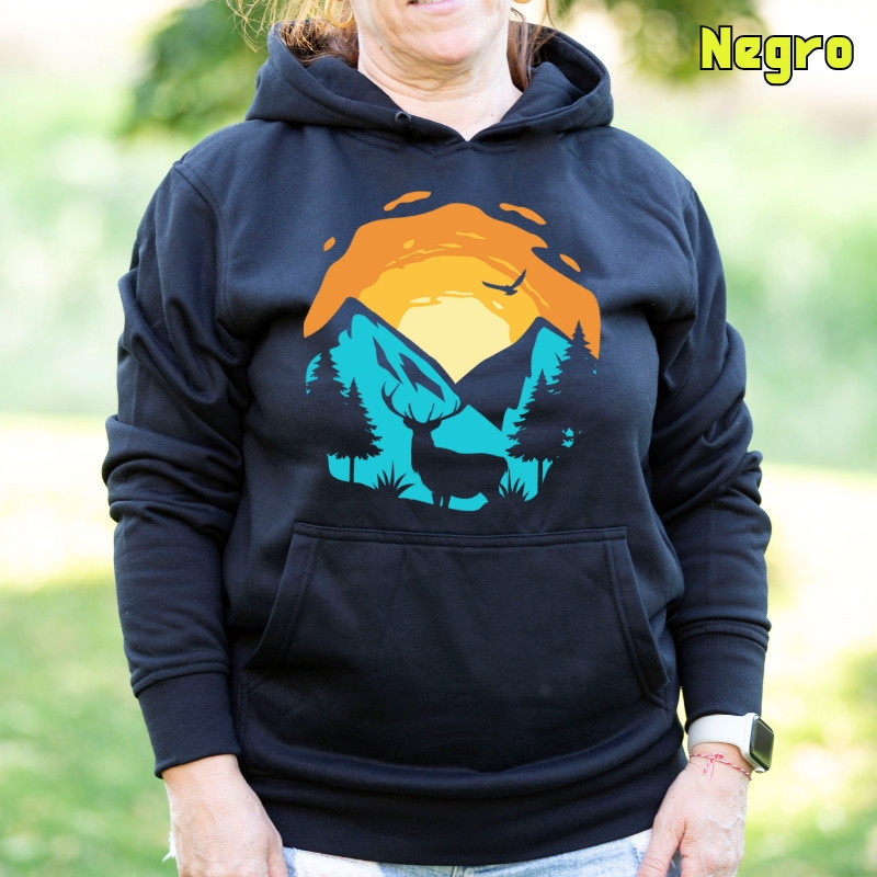 Mountain Sunset - Sudadera Mujer Con Capucha