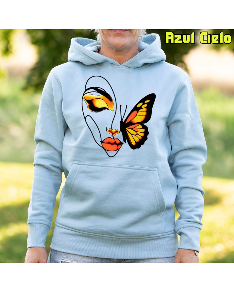 Sudadera mujer con capucha Volar  La Kamiseta K Buskas