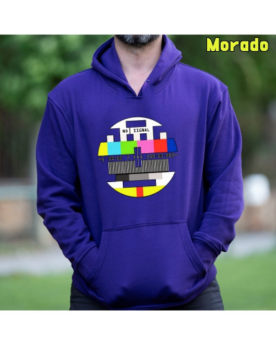 Sudadera hombre con capucha No Signal  La Kamiseta K Buskas